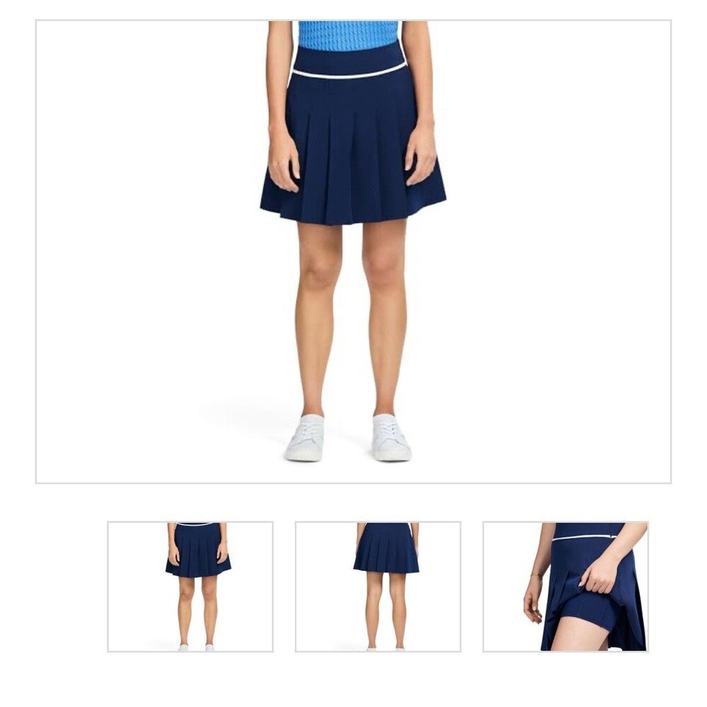 IZOD Women’s Size 4 Athletic Tennis Skort Skirt Medieval Blue W/ Pockets - NWT